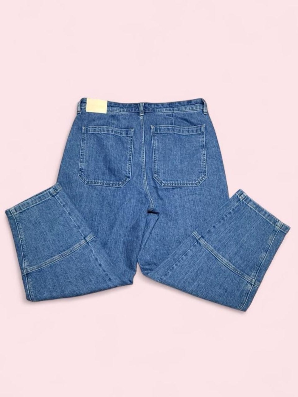 Everlane Cropped High-Rise Blue Denim Jeans - Picture 6 of 8